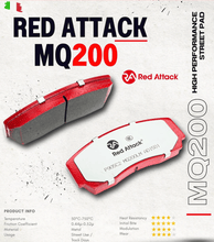 Load image into Gallery viewer, Red Attack Brake Pads - Performance Red Attack BMW M4 Cab F83 2013- 3.0T Rear Brake Pads